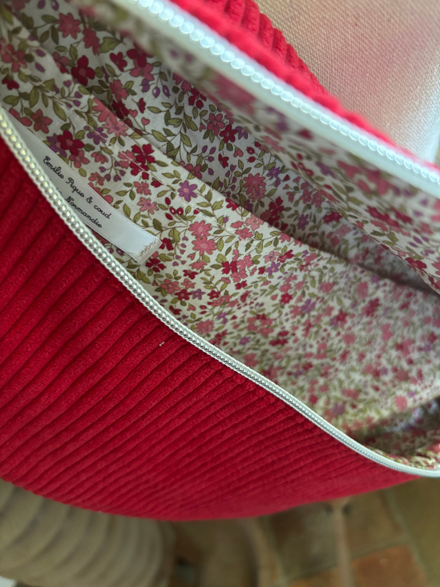 Le Sac Banane en Velours Côtelé Rouge GM– L'Échappée Bucolique