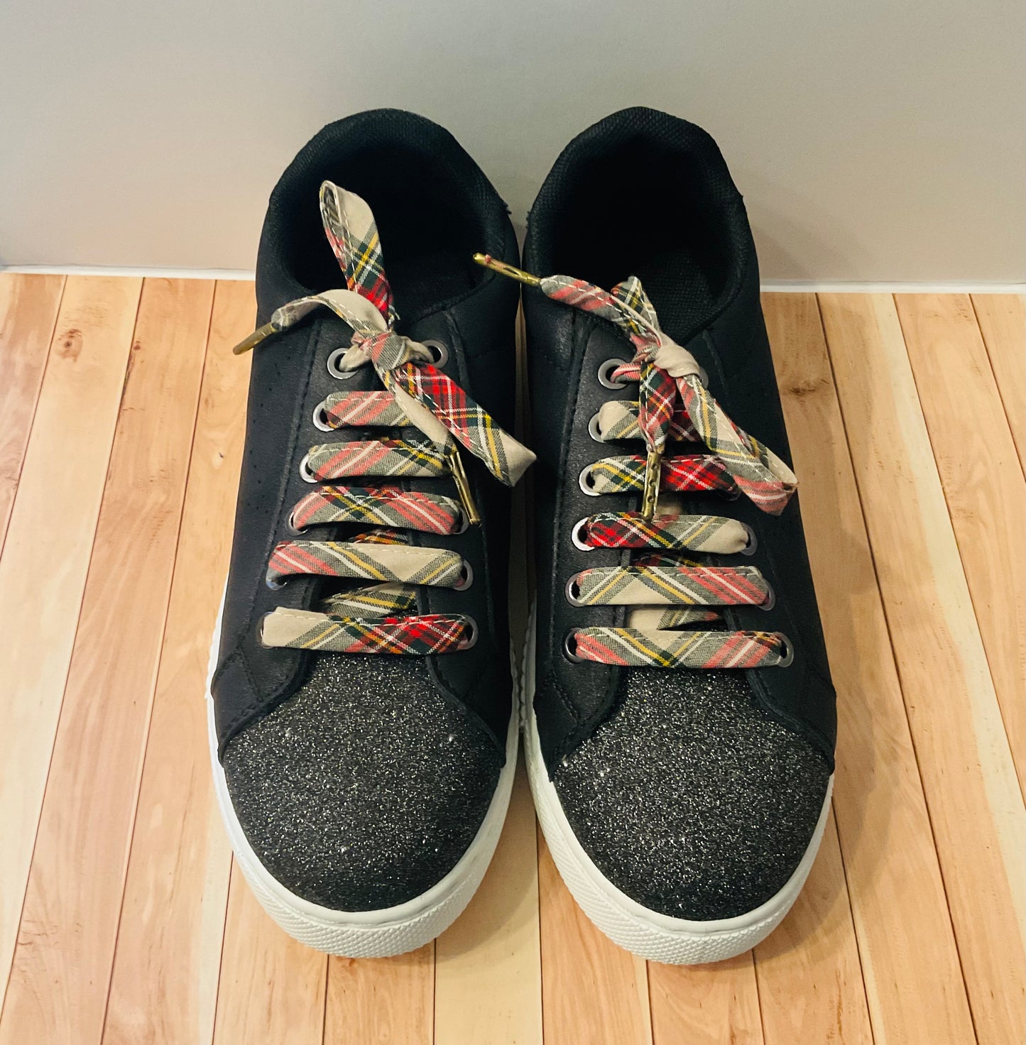 Lacets beiges Tartans- Fabrication Française / Le Lacet Normand